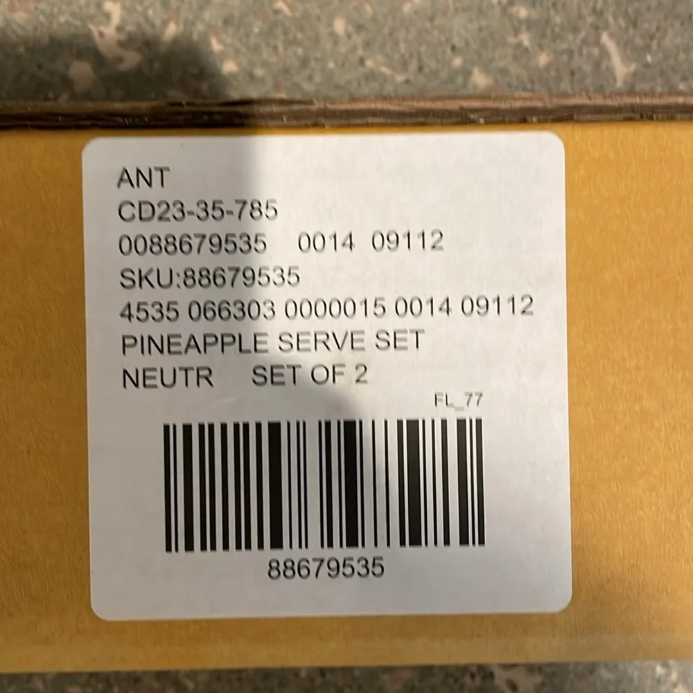 COPY - NWT Anthropologie Pineapple Serving Set
